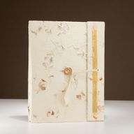 Lrg Lokta Mixed Flowers Notebook (21x15cm) - 45 pages - inc bookmark