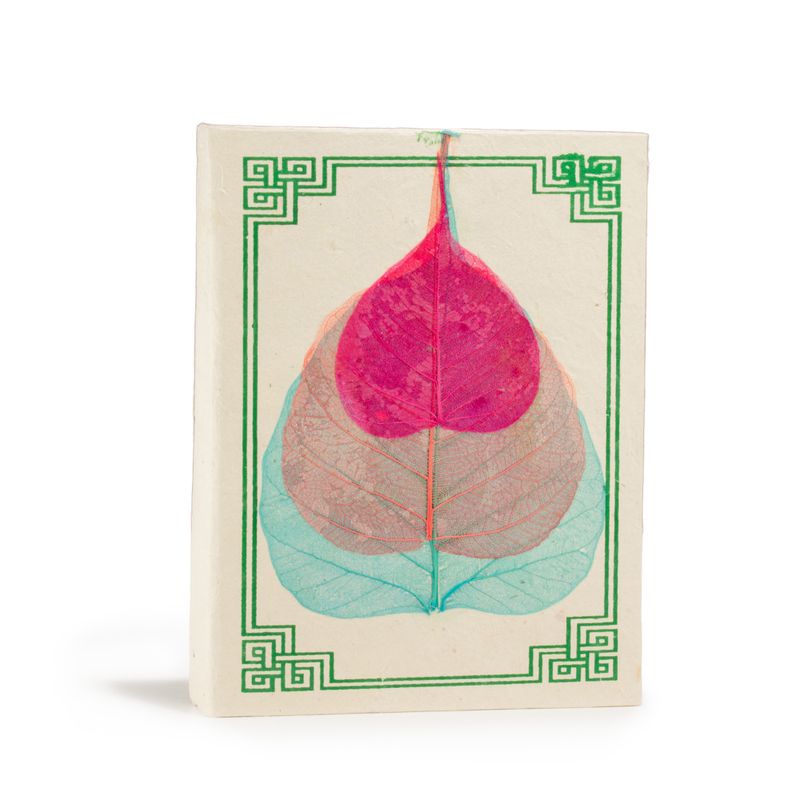 Med Lokta Bodhi Leaf Notebook (15x12cm) - 45 pages (assorted)