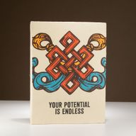 Lrg Lokta Inspiration Notebook (21x15cm) - 45 pages - Your Potential - inc bookmark