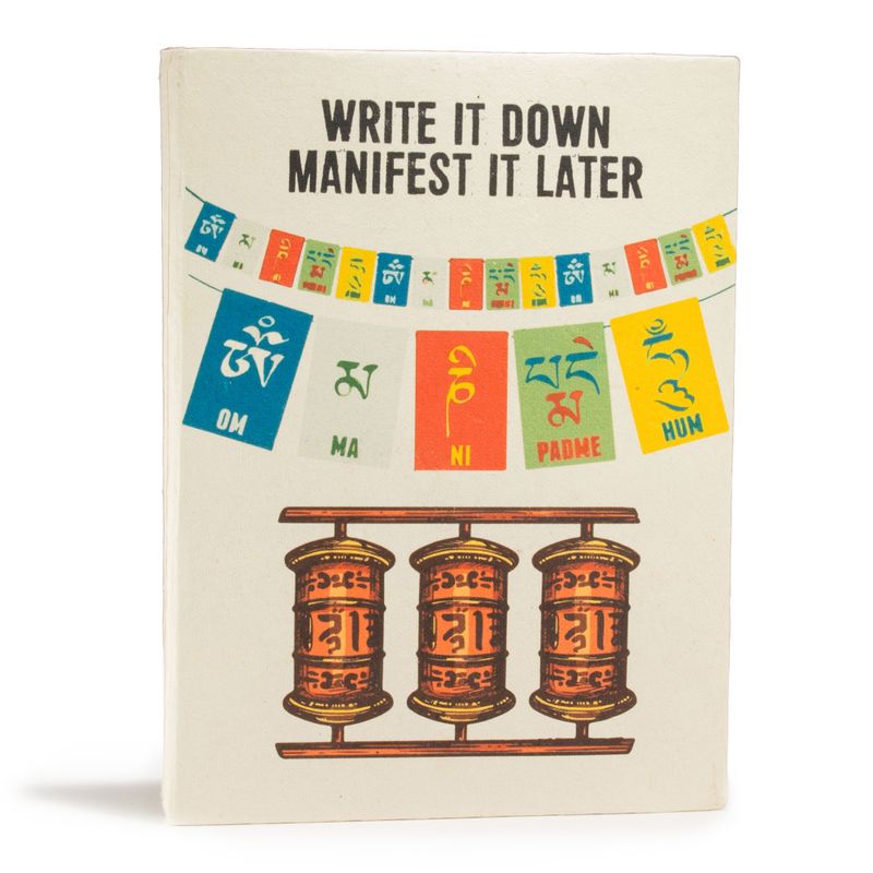 Lrg Lokta Inspiration Notebook (21x15cm) - 45 pages - Write it Down - inc bookmark