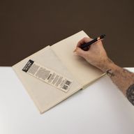 Lrg Lokta Inspiration Notebook (21x15cm) - 45 pages - Write it Down - inc bookmark