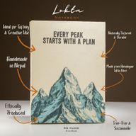 Lrg Lokta Inspiration Notebook (21x15cm) - 45 pages - Every Peak - inc bookmark