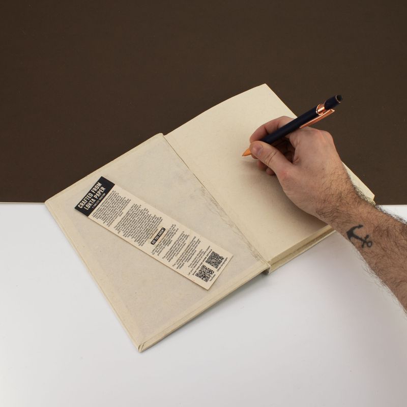 Lrg Lokta Inspiration Notebook (21x15cm) - 45 pages - Every Peak - inc bookmark