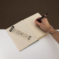 Lrg Lokta Inspiration Notebook (21x15cm) - 45 pages - Real Life - inc bookmark