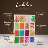 Med Lokta Mini Tiles Notebook (15x12cm) - 45 Pages - Natural