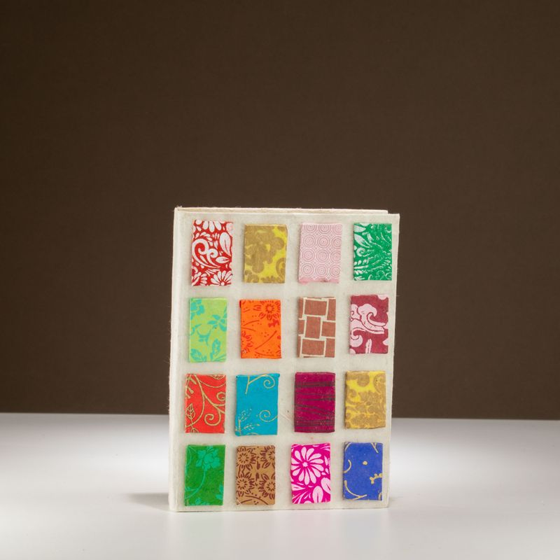 Med Lokta Mini Tiles Notebook (15x12cm) - 45 Pages - Natural
