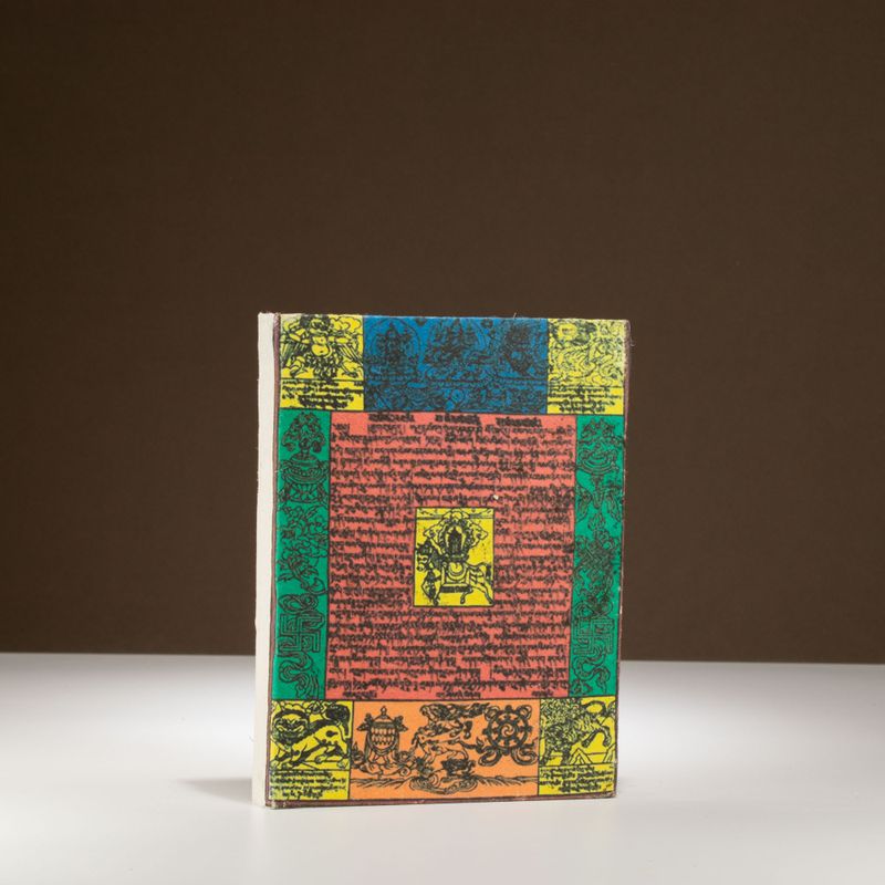 Med Lokta Traditional Prayer Flag Notebook (15x12cm) - 45 Pages - Natural