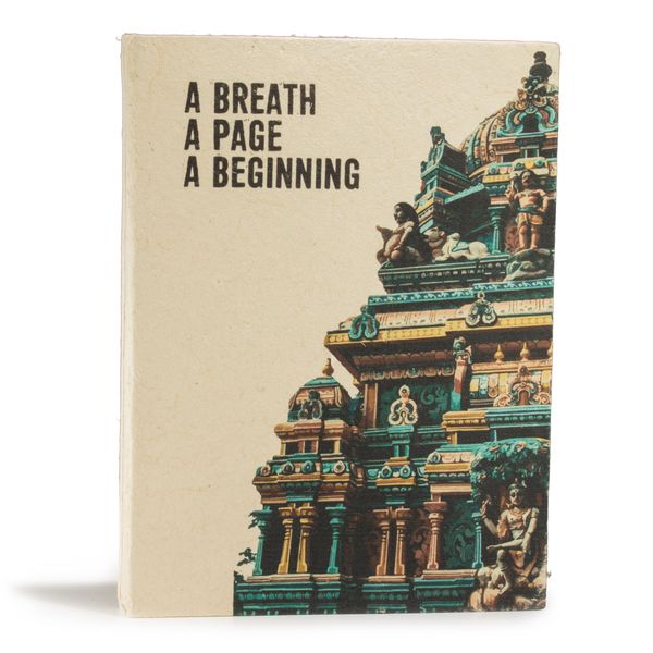 Lrg Lokta Inspiration Notebook (21x15cm) - 45 pages - A Breath - inc bookmark