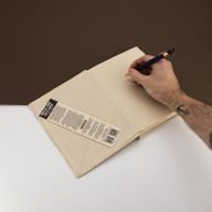 Lrg Lokta Inspiration Notebook (21x15cm) - 45 pages - A Breath - inc bookmark
