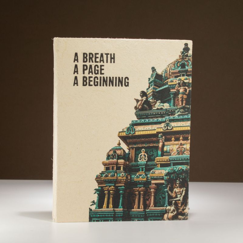 Lrg Lokta Inspiration Notebook (21x15cm) - 45 pages - A Breath - inc bookmark