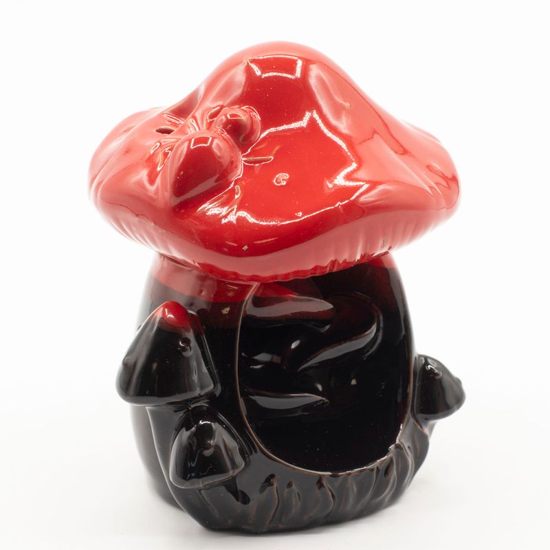 Backflow Incense Burner - Large Red Mushroom