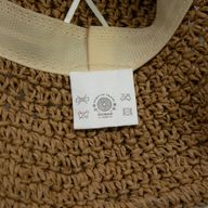 Floppy Straw Sun Hat - Coffee & Daiseys