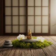 Brass Miniature Gods - Buddha (60g)  - 48mm