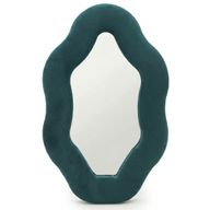 Soft Squiggly Mirrors - Oval Pebble- Royal Teal (26) - 20.5x32.5x2.3cm