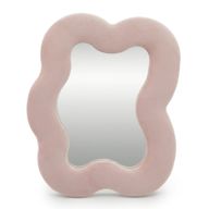 Soft Squiggly Mirrors - Square Pebble - Rose Blush (25)  - 22.5x27x2.3cm