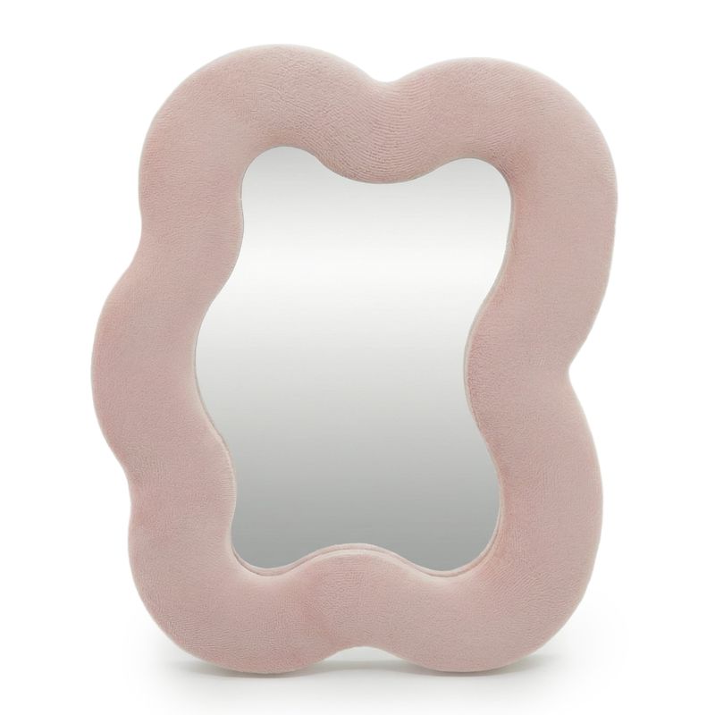 Soft Squiggly Mirrors - Square Pebble - Rose Blush (25)  - 22.5x27x2.3cm