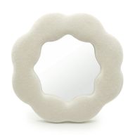 Soft Squiggly Mirrors - Flower - Stone (31)- 25.4x25.4x2.3cm