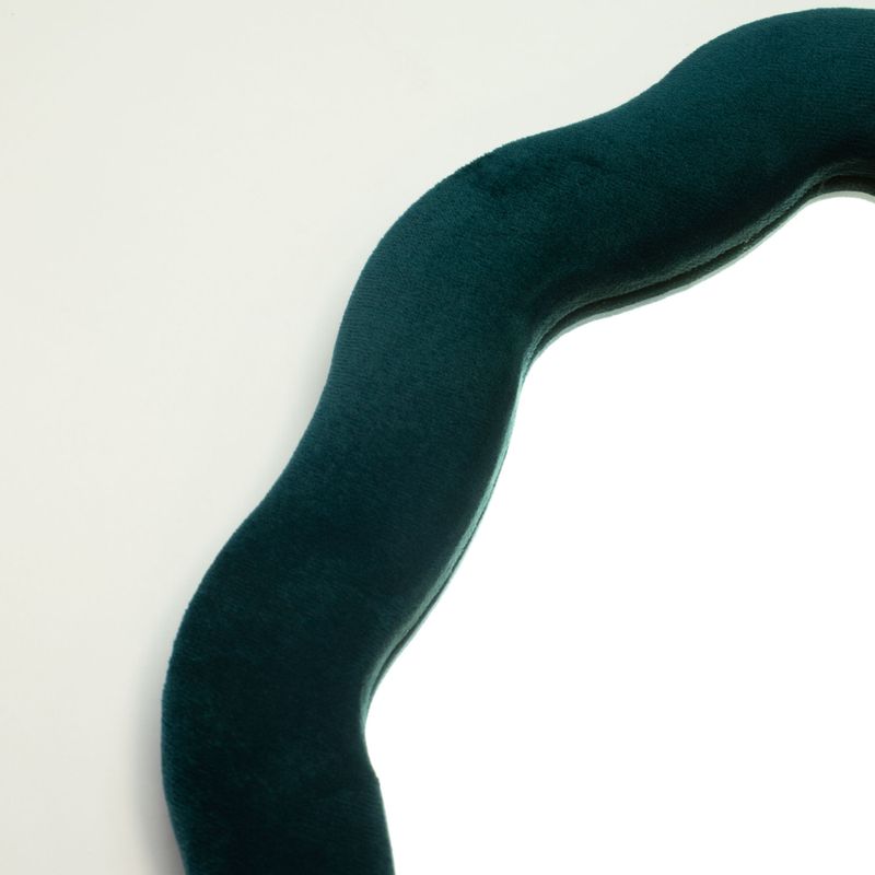Soft Squiggly Mirrors - Oval Pebble- Royal Teal (26) - 20.5x32.5x2.3cm