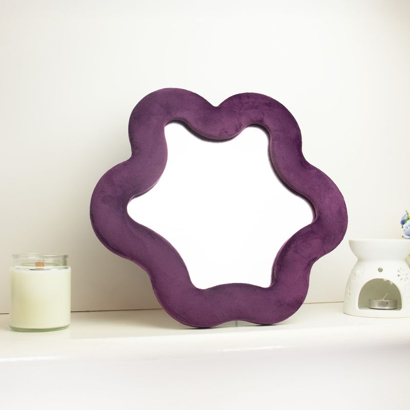 Soft Squiggly Mirrors - Star - Mauve (33) - 33x231x2.3cm