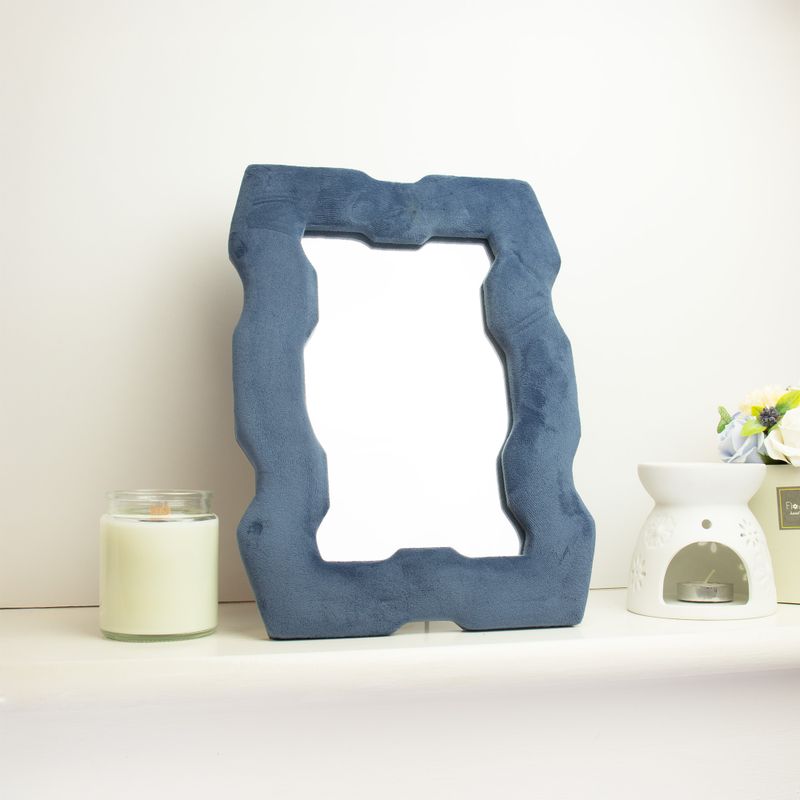 Soft Squiggly Mirrors - Chunky Frame- Royal Blue (54) - 30.5x22.5x2.3cm
