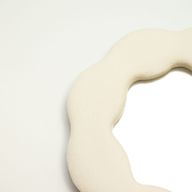 Soft Squiggly Mirrors - Flower - Stone (31)- 25.4x25.4x2.3cm
