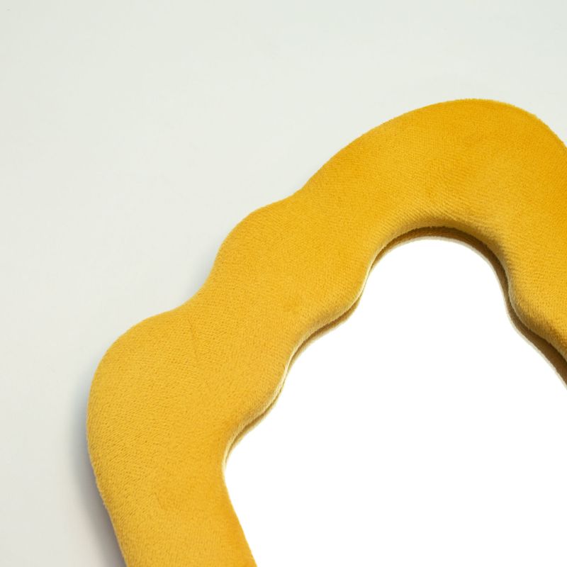Soft Squiggly Mirrors - Flame - Marigold (49) - 23x27.5x2.3cm