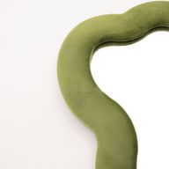 Soft Squiggly Mirrors - Large Cloud - Moss Green (50) - 33.4x23.5x2.3cm