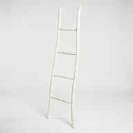 Large Kemu Wood Ladder - 1.5m - Whitewash - Japan Style