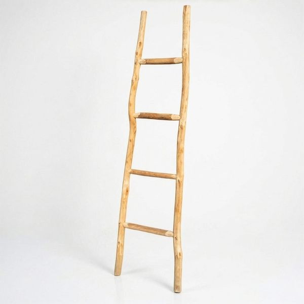 Large Kemu Wood Ladder - 1.5m - Natural - Japan Style