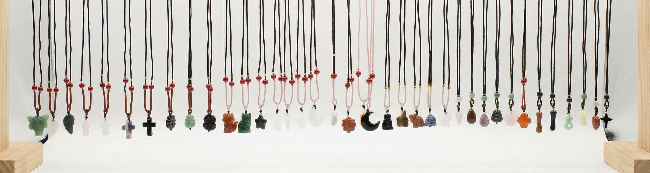 Cord Necklace Gemstone Pendants