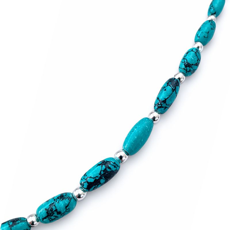 Nepalese Turquoise Necklace - (50cm) & Bracelet -(17cm) Set