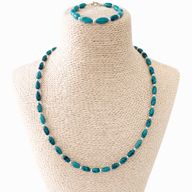 Nepalese Turquoise Necklace - (50cm) & Bracelet -(17cm) Set