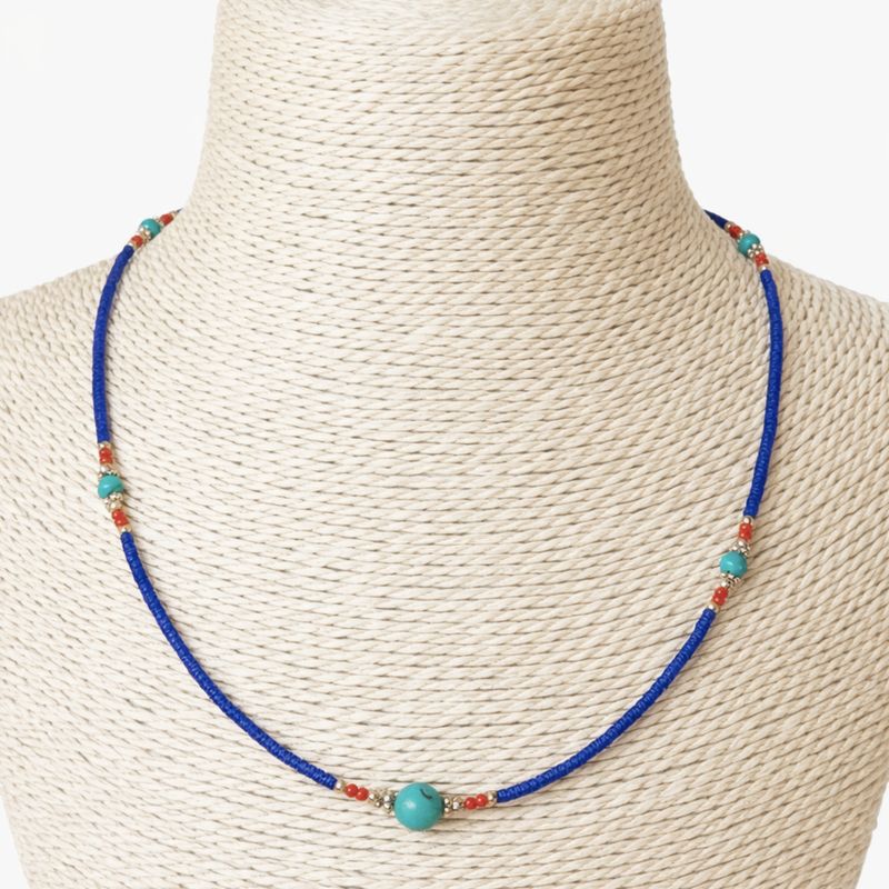 Nepalese Extra Fine Gem Necklace - Turquoise