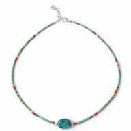 Nepalese Extra Fine Gem Necklace - Turquoise & Stone