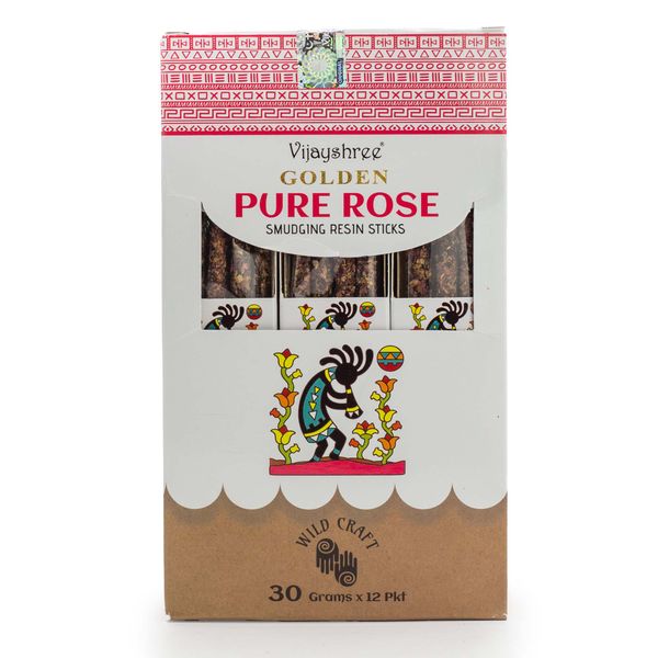 30g Golden Pure Rose Smudging Resin Sticks (6s)