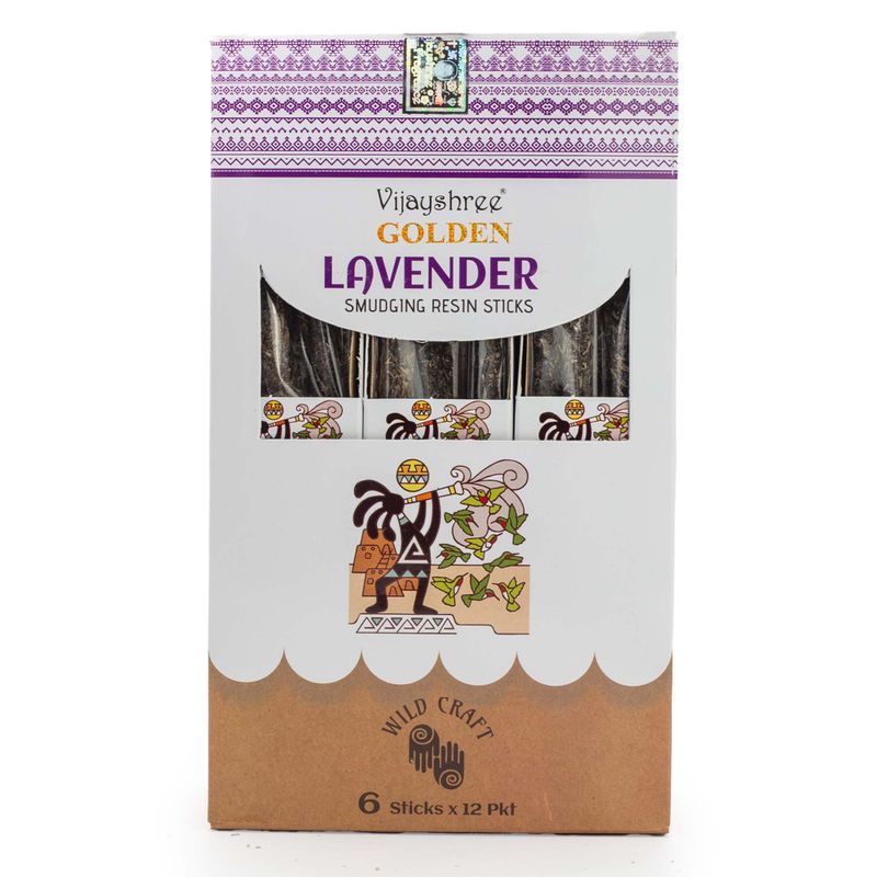 30g Golden Lavender Smudging Resin Sticks (6s)