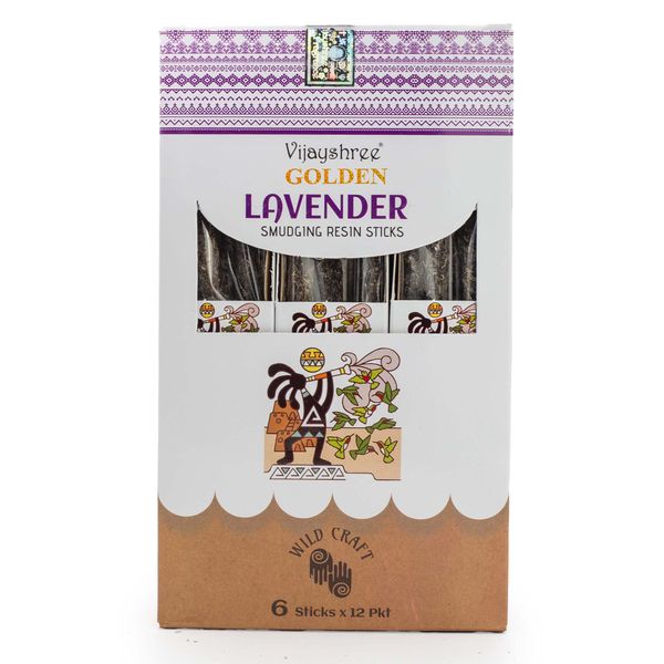 30g Golden Lavender Smudging Resin Sticks (6s)
