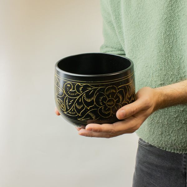 Cauldren Singing Bowl - Magic Mushroom - Yellow (15cm)