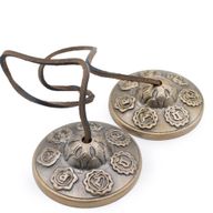 Premium Brass Tibetan Tingsha - Seven Chakra - approx 7cm (255gm)