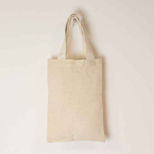 Iconic Mini Gift Tote Bag - Unprinted- (25x20cm) - Natural 4oz