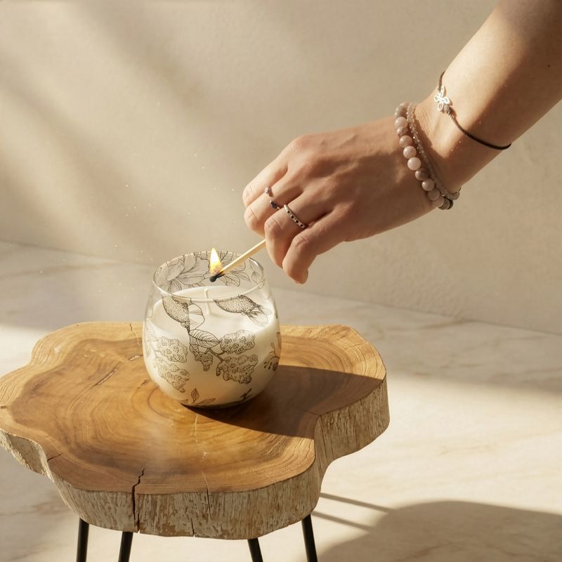 Drawn by Flame - Glass Jar Candles - Small