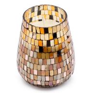 Amber Mosaic - Glass Jar Candles - Tall