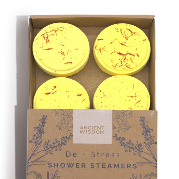 Zen Shower Steamers - Therapy Wellness Gift Set - De - Stress (Yellow)