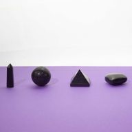 Black Tourmaline Gemstone Retail Display Pack - Assorted Shapes