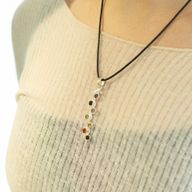 Indian Devotional Pendants - Silver Plated (45cm Cord)- Snake Chakra