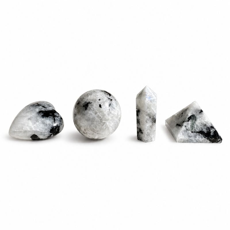 Rainbow Moonstone Gemstone Retail Display Pack - Assorted Shapes