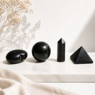 Black Tourmaline Gemstone Retail Display Pack - Assorted Shapes