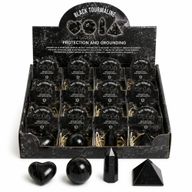Black Tourmaline Gemstone Retail Display Pack - Assorted Shapes