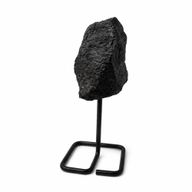 Mineral Specimens on Metal Stand - Black Tourmaline