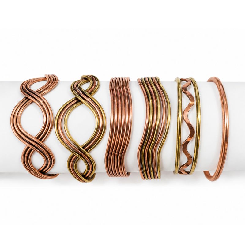 Copper Elemental Waves Bracelets (assorted)
